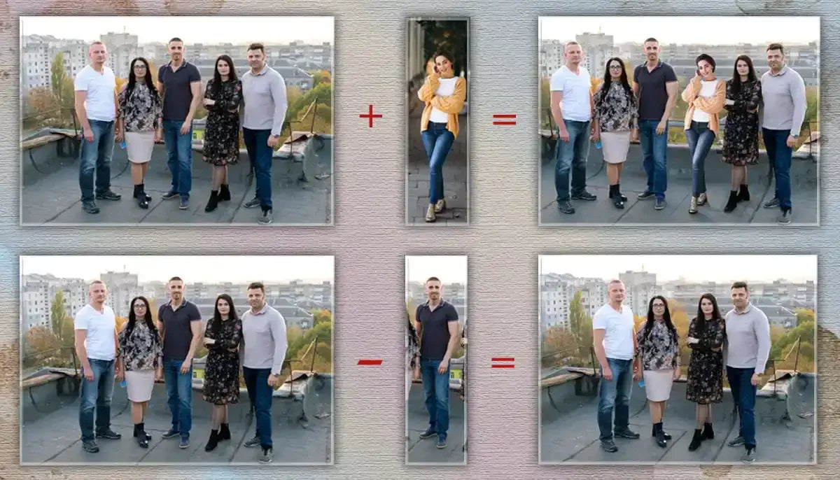 Bildbearbeitung - Vergleich von Bildern zur Optimierung und Wiederherstellung von Fotos für individuelle Ergebnisse.
