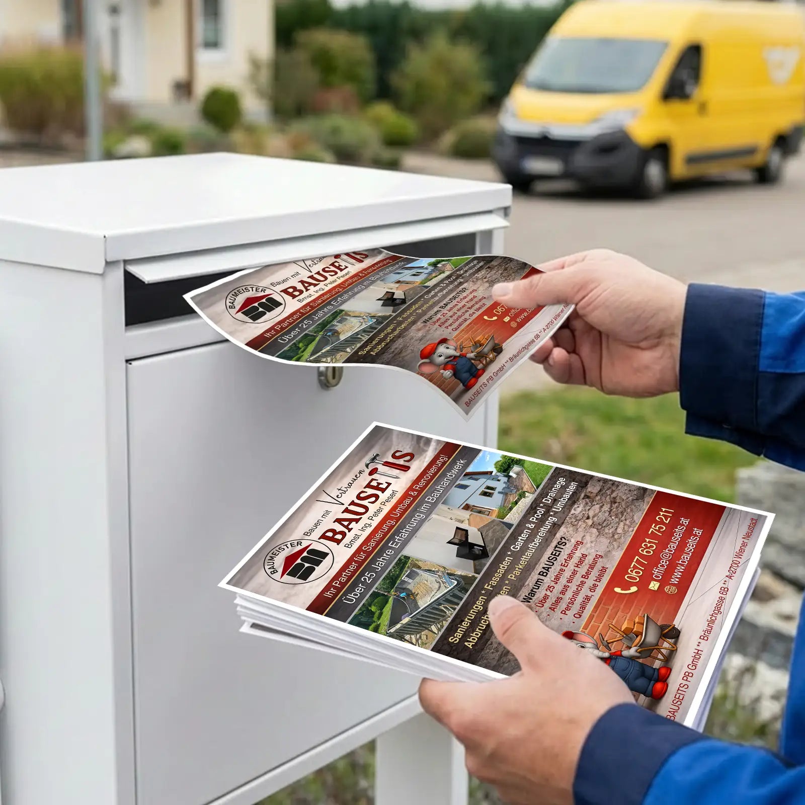 Individuell gestalteter Flyer – professionelles Layout mit Fokus auf Lesbarkeit