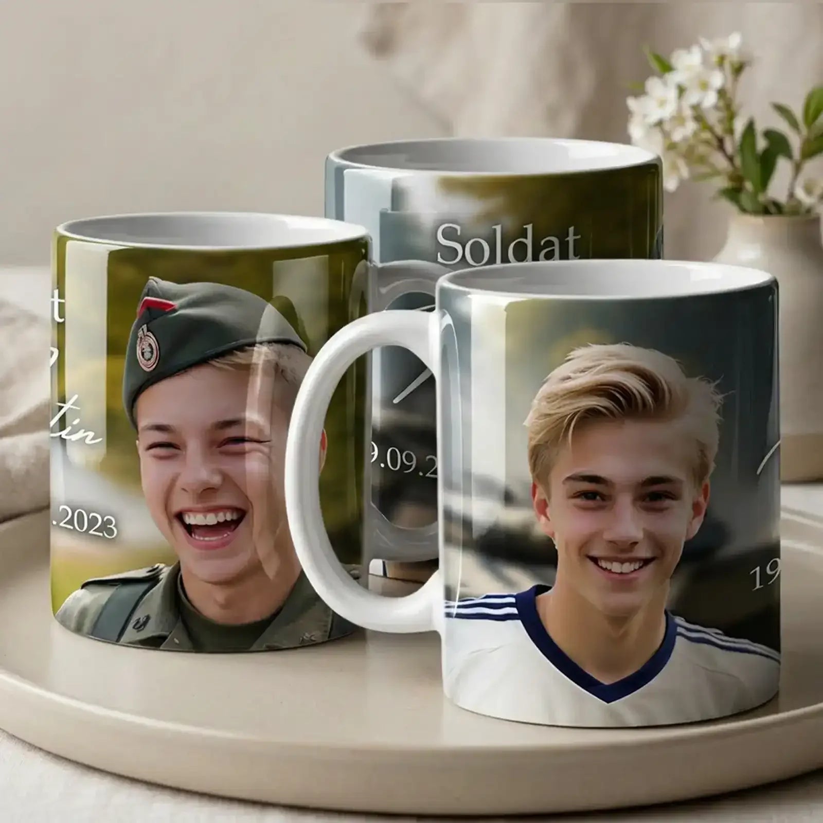 personalisierte Tasse mit Foto und Name als hochwertiges Geschenk für alle Anlässe