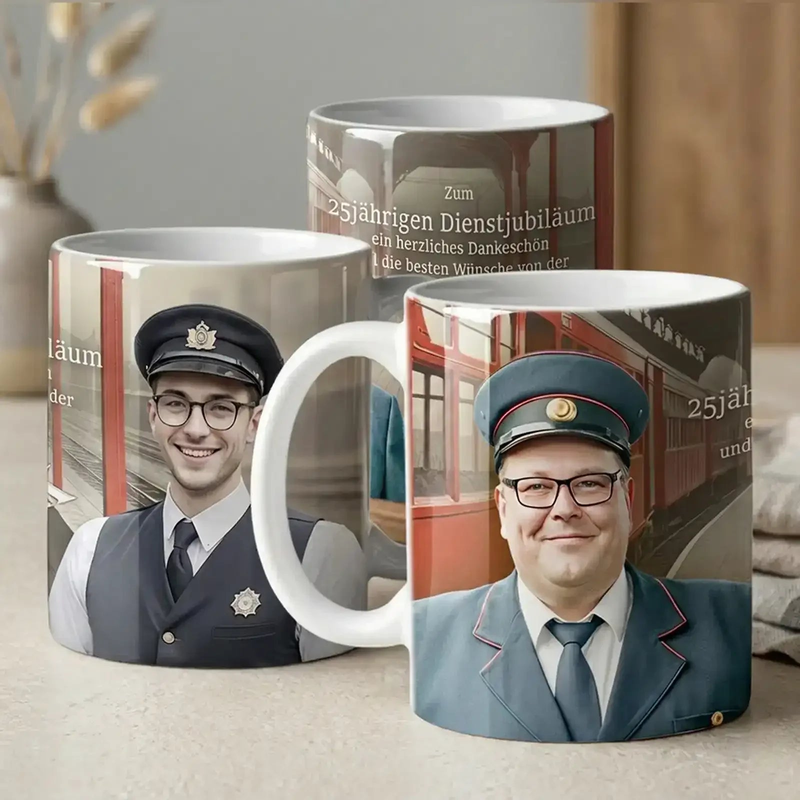 edle Tasse mit Foto und Name, personalisiert als besonderes Geschenk für alle Anlässe