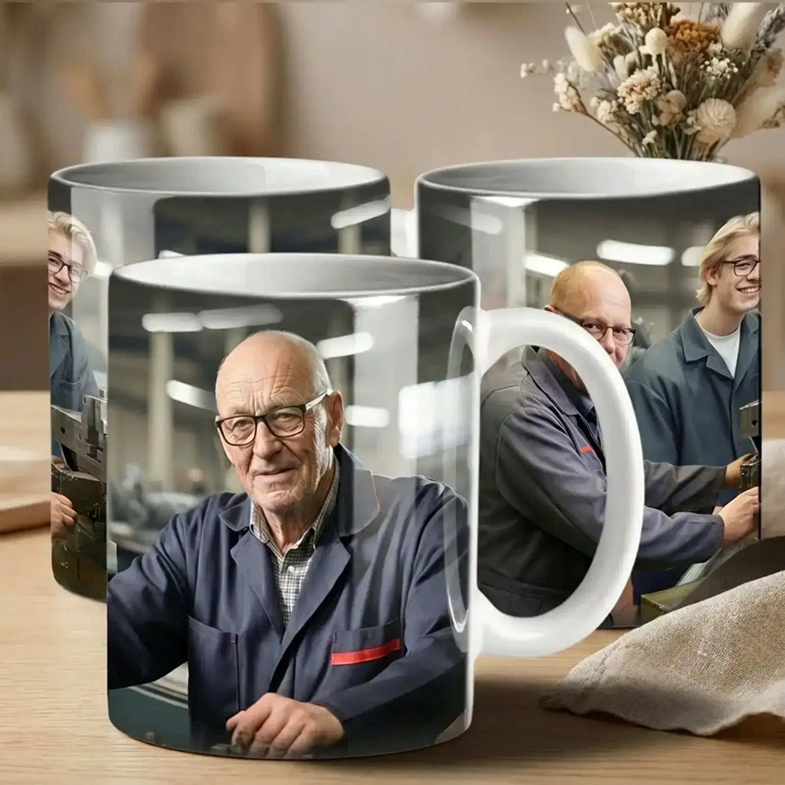 besondere Tasse mit Foto und Name, personalisiert als wertiges Geschenk für alle Anlässe