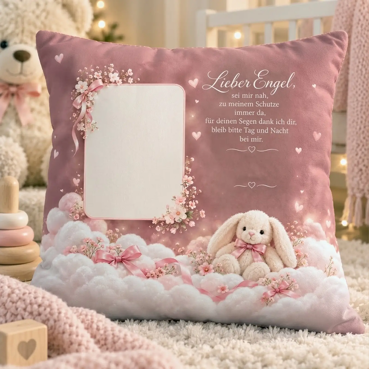 Personalisiertes Babykissen mit Foto – Das liebevolle Geschenk zur Geburt & Taufe