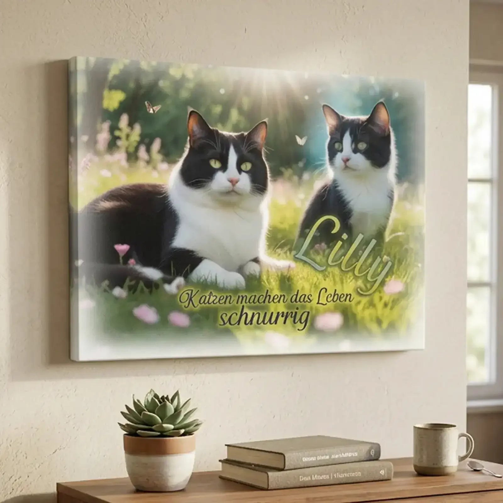 Geschenk für Tierliebhaber mit personalisierter Leinwand und Haustierfoto