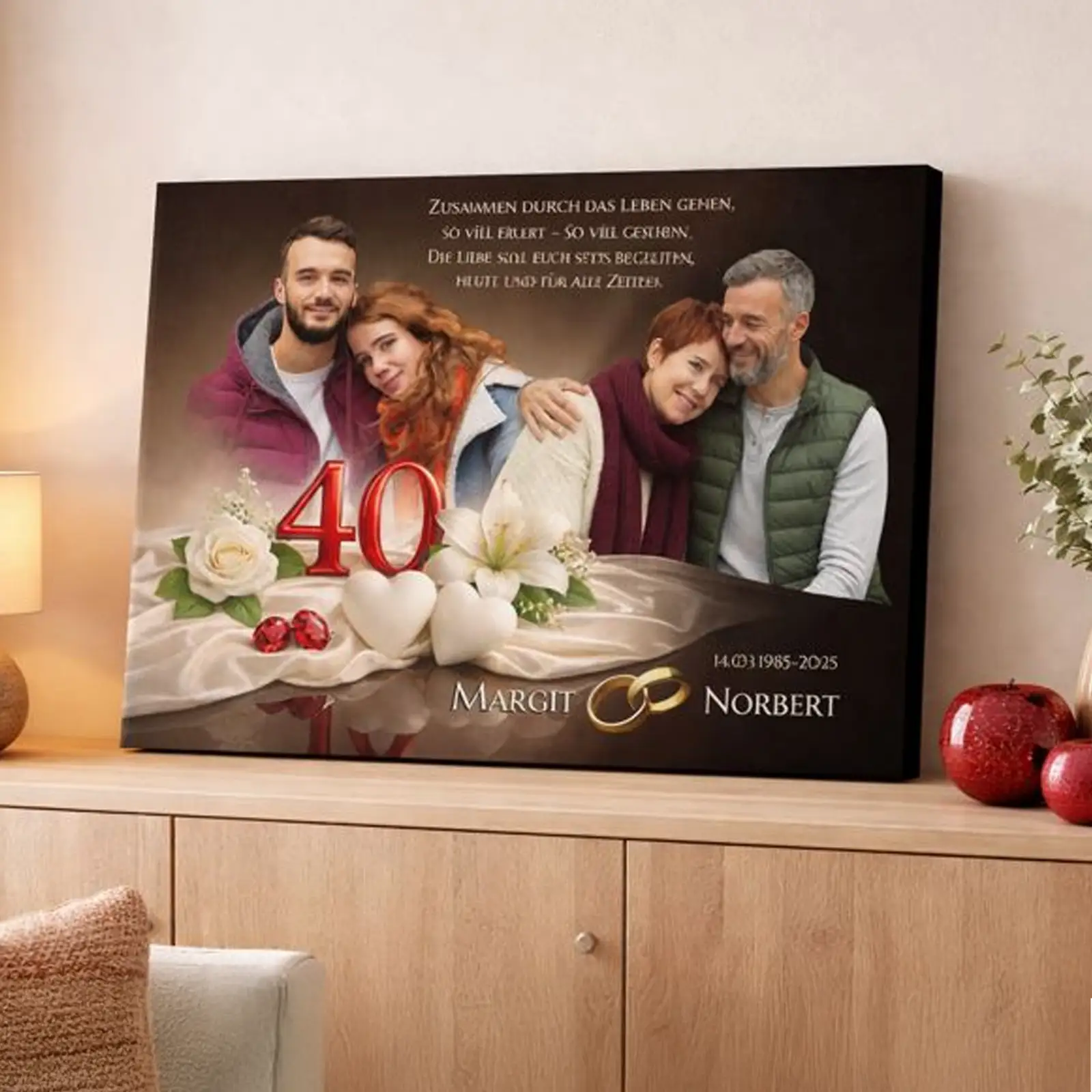 Persönlich und exklusiv - eine Leinwand für jeden Hochzeitstag