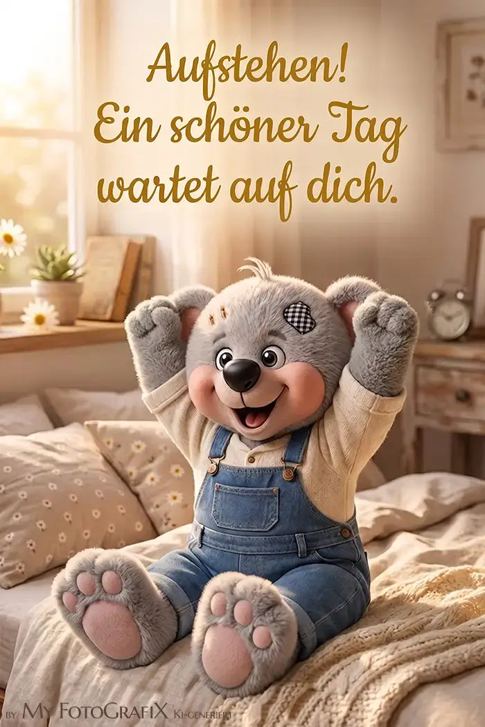 Creddy Teddy - Guten Morgen Grüße von Herzen