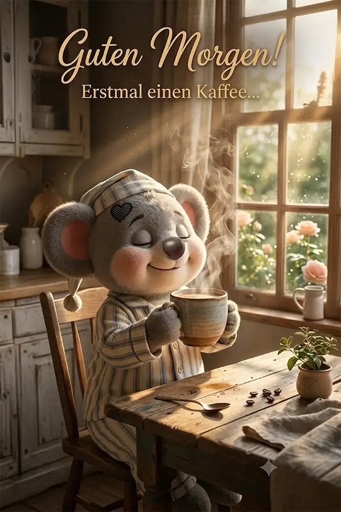 Creddy Teddy - Guten Morgen Grüße von Herzen