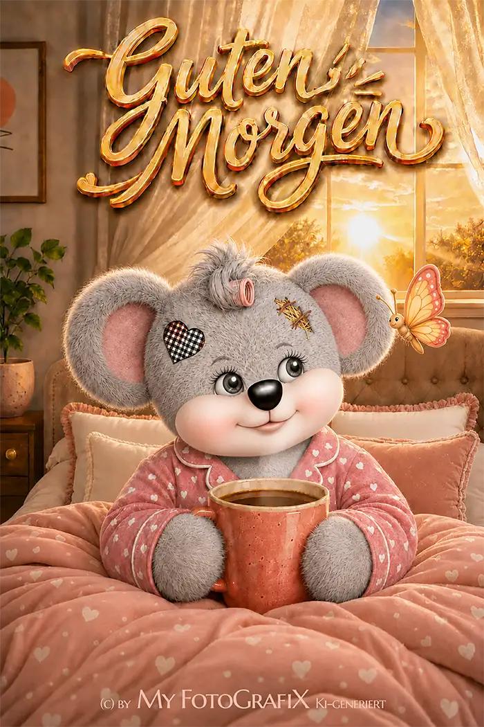 Creddy Teddy - Guten Morgen Grüße von Herzen