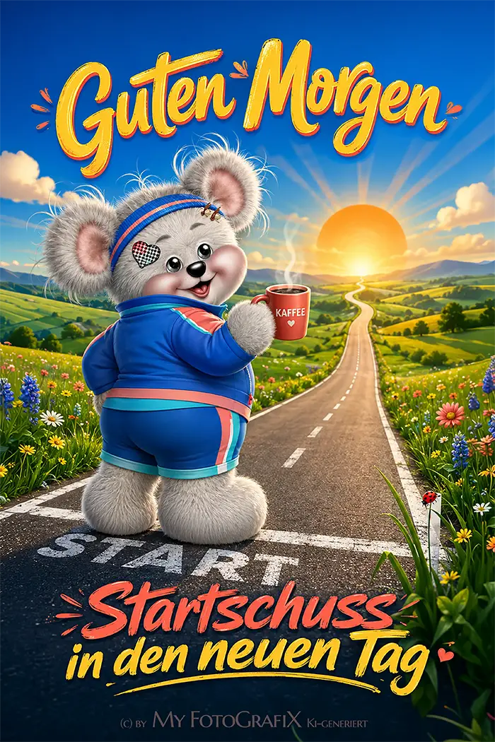 Creddy Teddy - Guten Morgen Grüße von Herzen