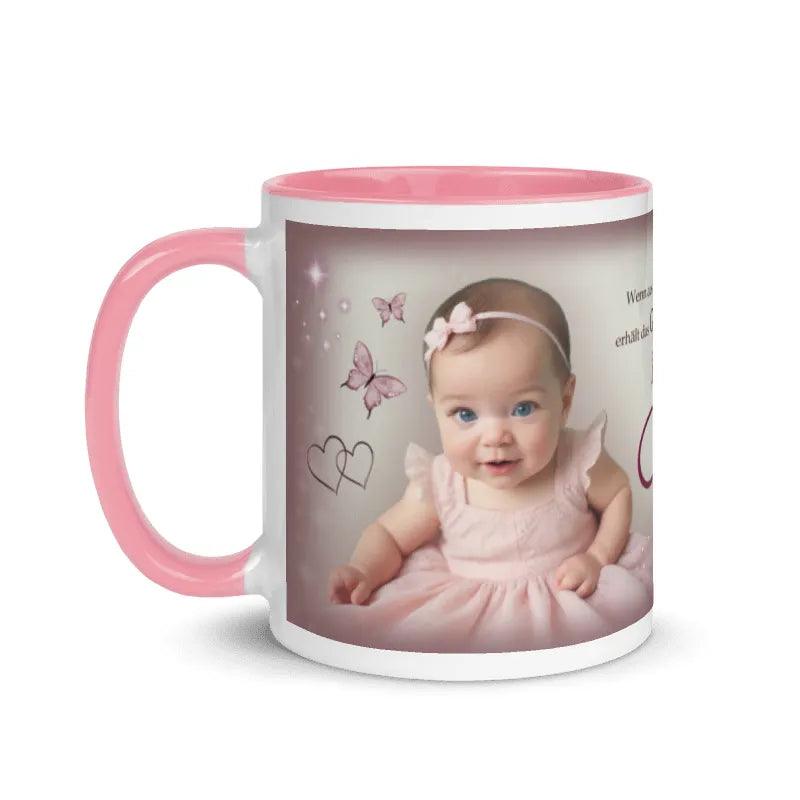 Kreative Fototasse Baby Taufe – personalisiert mit einzigartigem Design