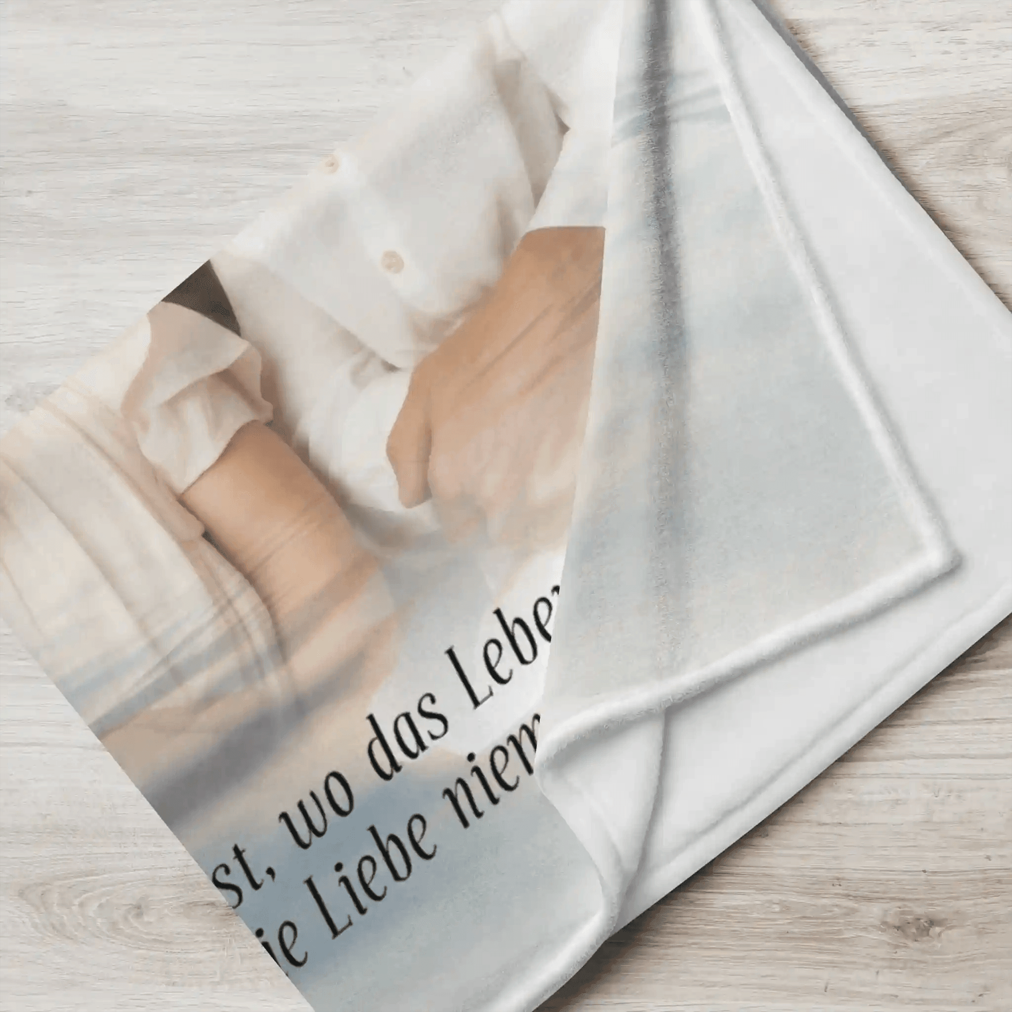 Romantische Jubiläumsdecke mit persönlichem Fotodruck, perfekt als Geschenk zur silbernen Hochzeit