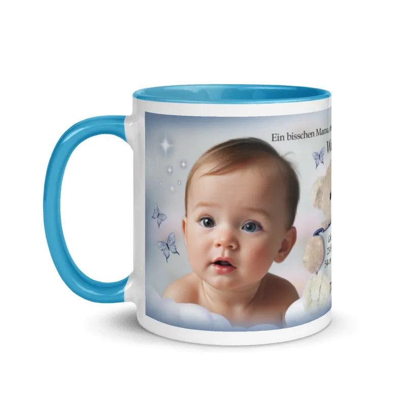 Keramiktasse Baby Geschenk – personalisiert für Geburt und Taufe mit exklusivem Design