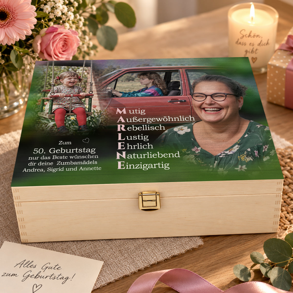 Exklusive Fotobox zum Geburtstag: Lebensstationen als individuelles Unikat
