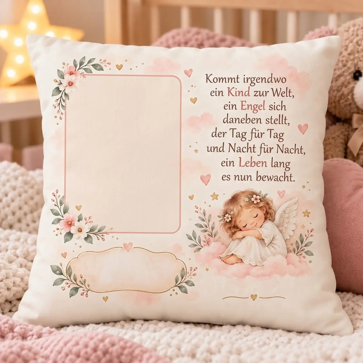 Personalisiertes Babykissen mit Foto – Das liebevolle Geschenk zur Geburt & Taufe