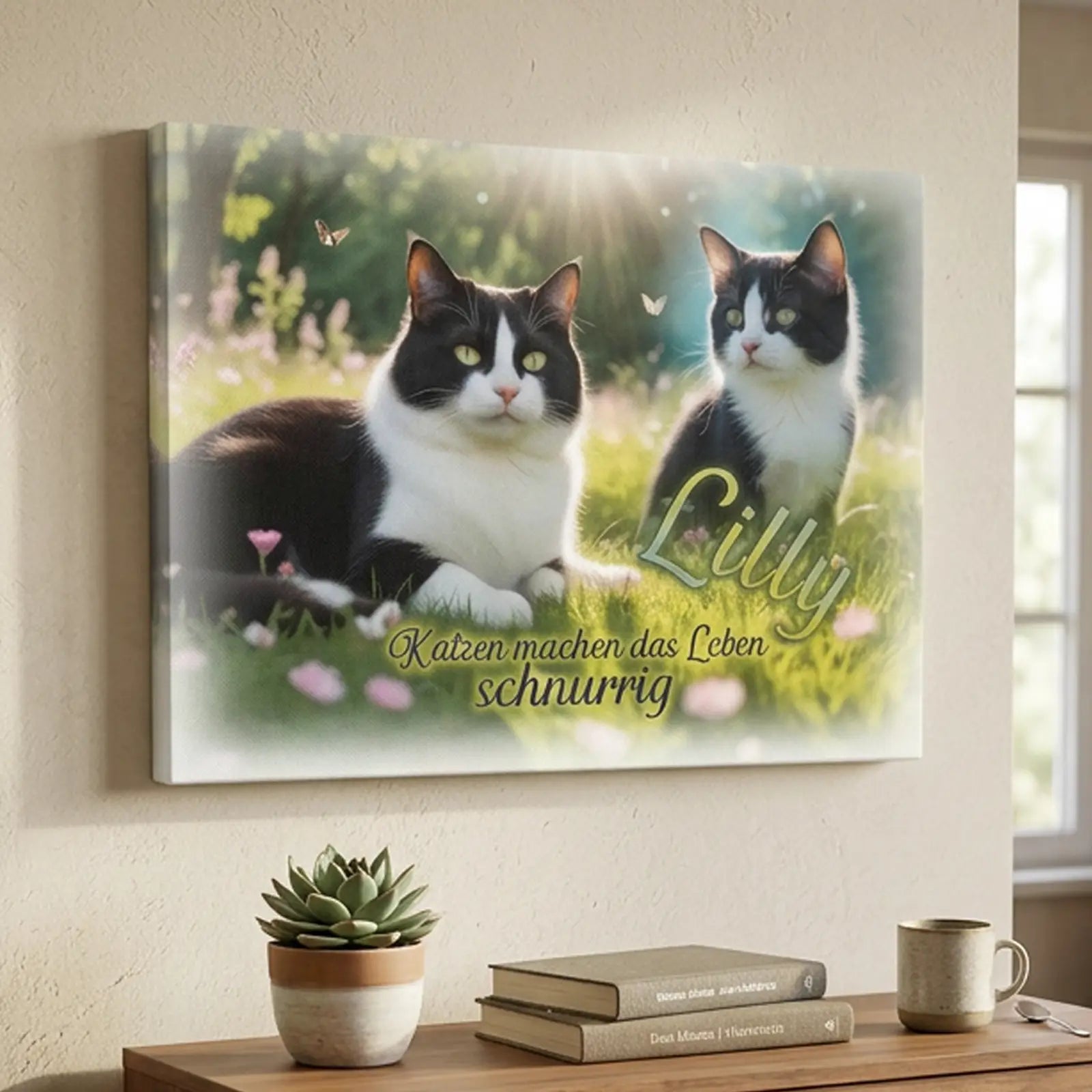 Geschenk für Tierliebhaber mit personalisierter Leinwand und Haustierfoto