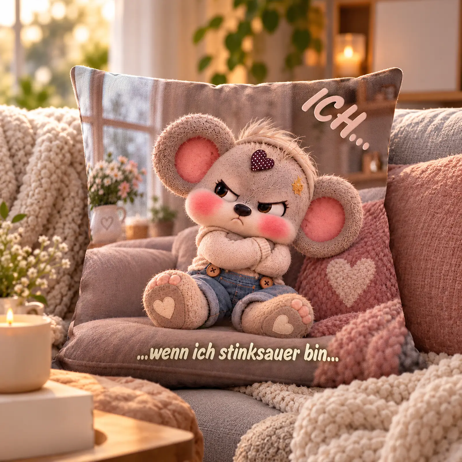 Creddy Teddy Kissen – Liebenswerte Botschaften