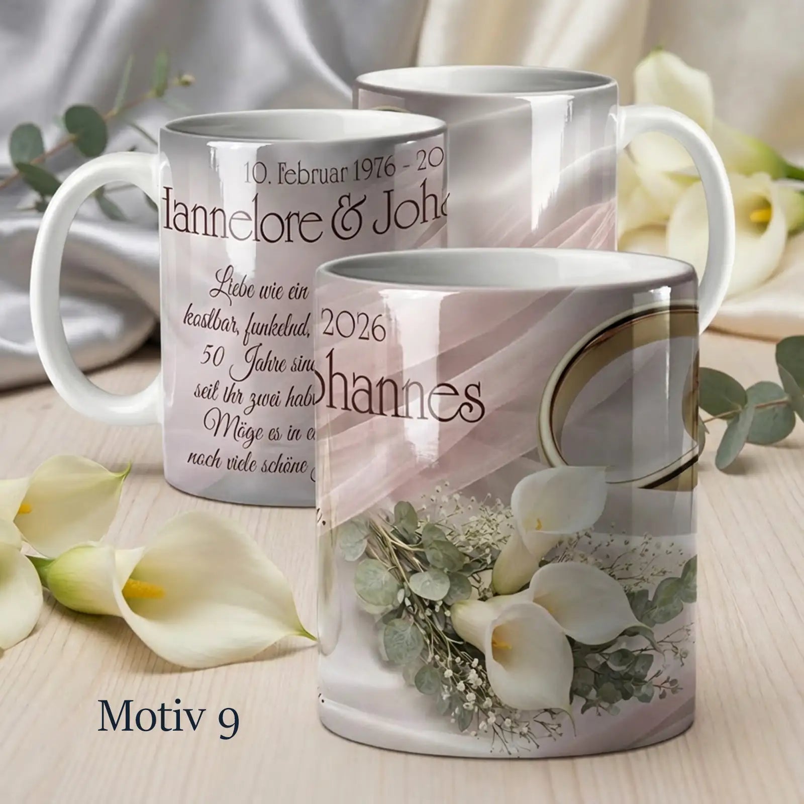 Motiv-Tassen zum besonderen Anlass – Ein stilvolles Geschenk für die goldene Hochzeit