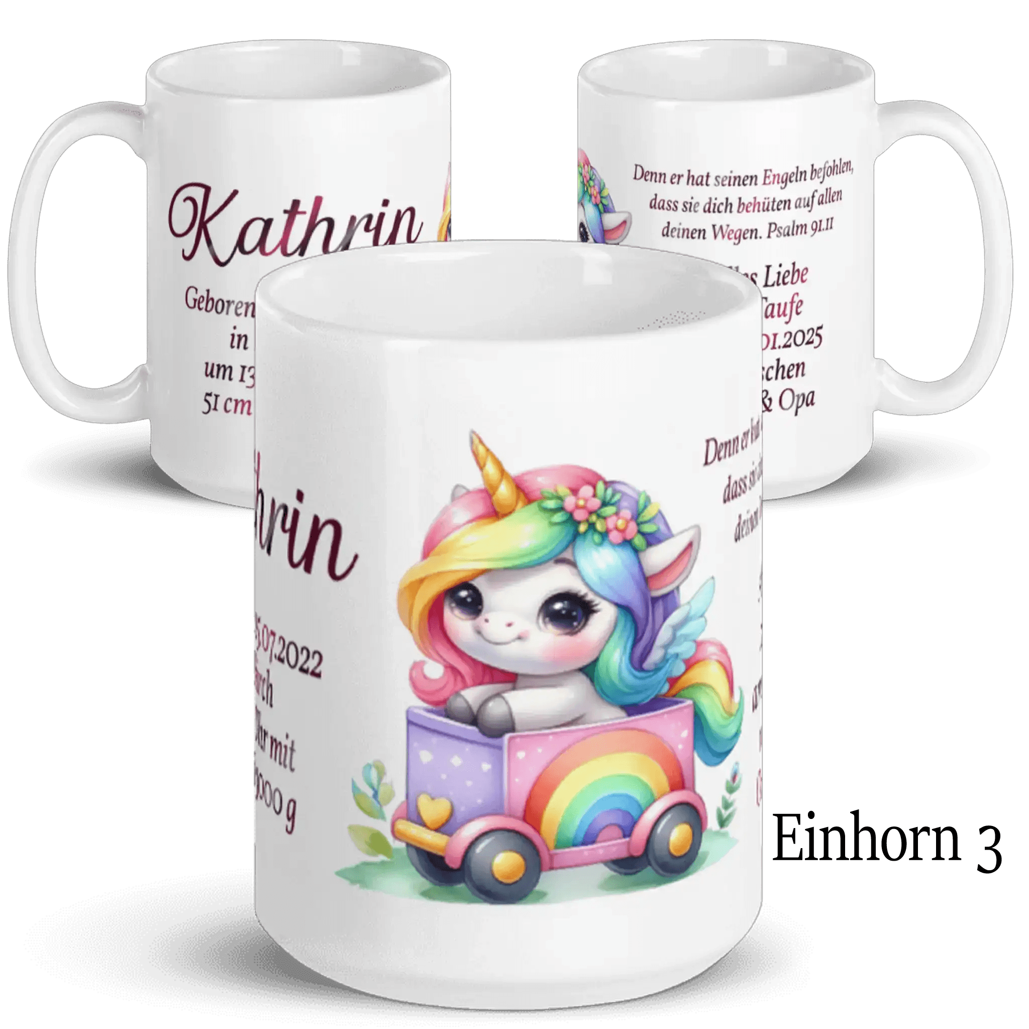 Geschenkidee zur Geburt: Tasse mit einzigartigem Design