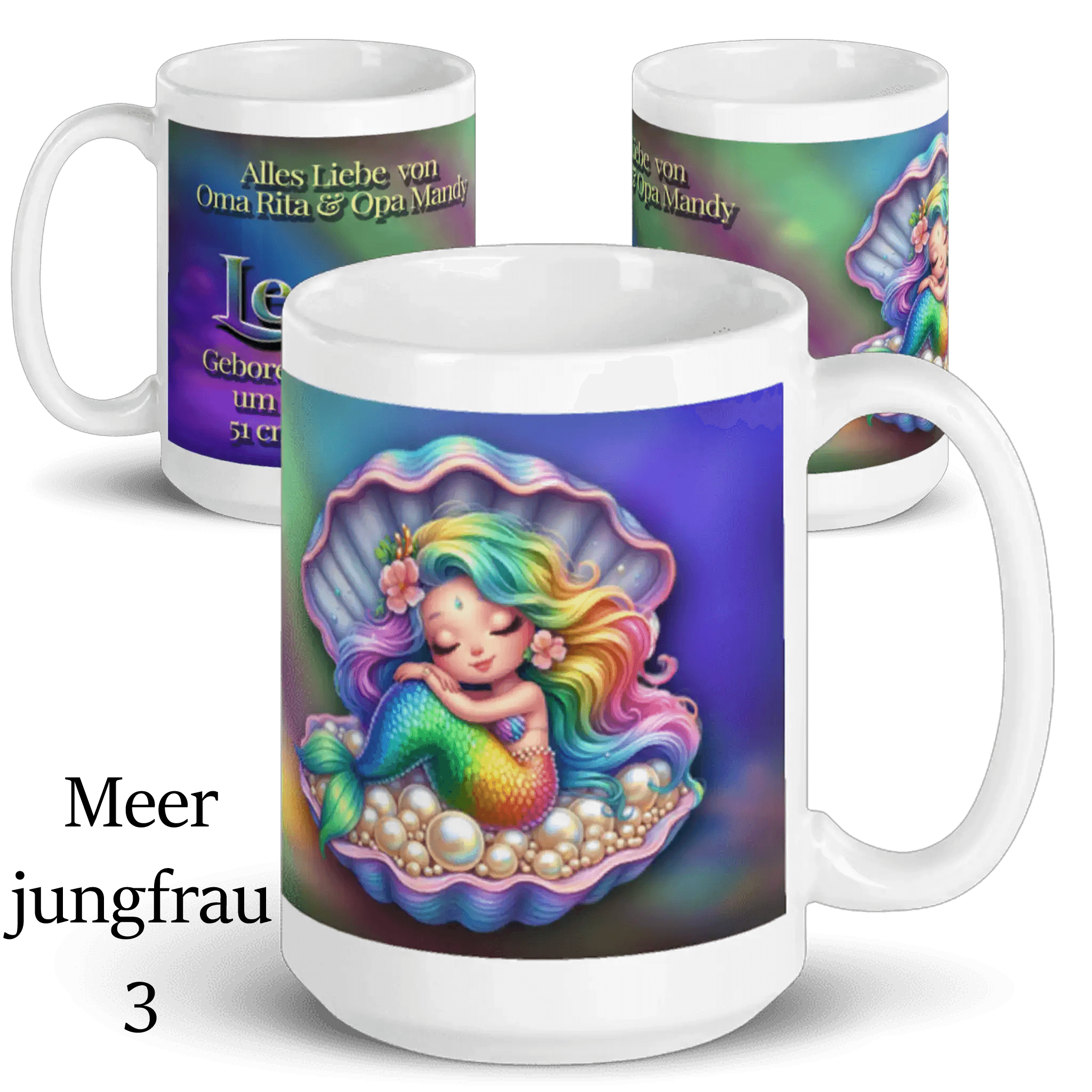 Personalisierte Geschenkidee zur Geburt als praktische Tasse