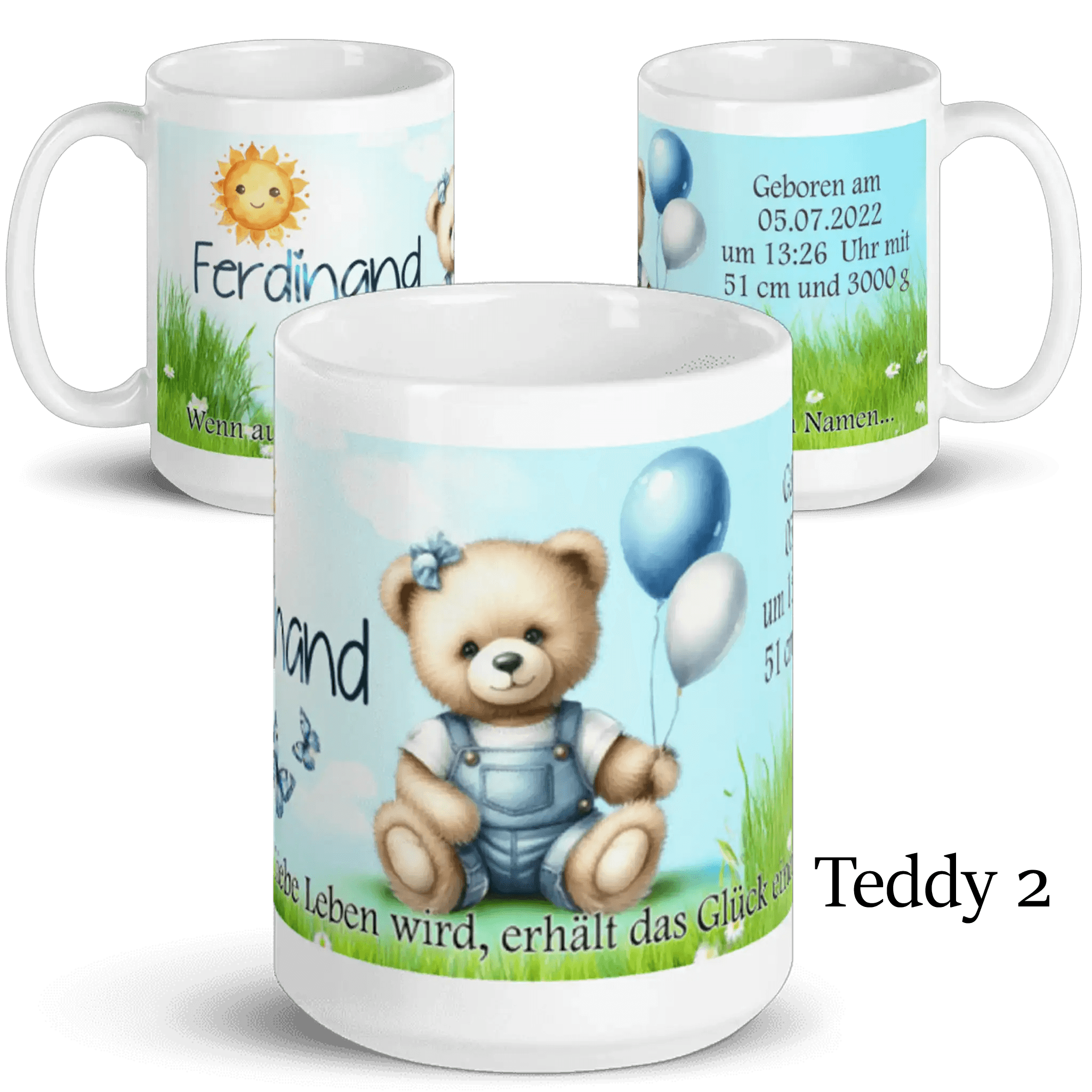 Geschenkidee zur Geburt: Tasse mit einzigartigem Design