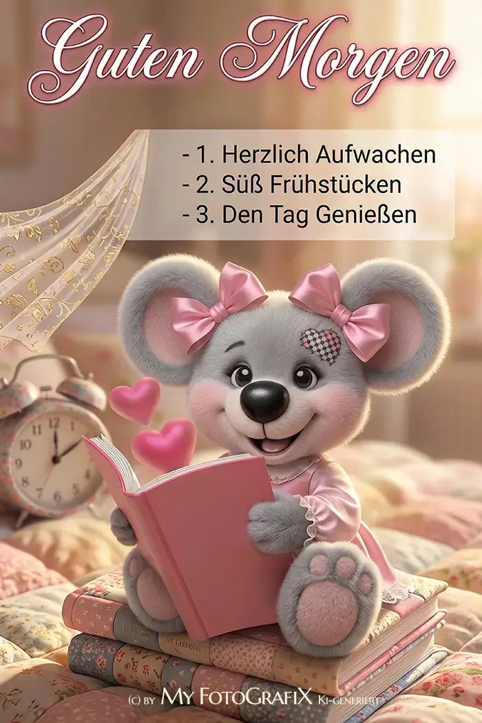 Creddy Teddy - Guten Morgen Grüße von Herzen