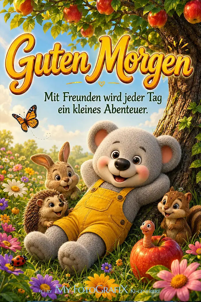 Creddy Teddy - Guten Morgen Grüße von Herzen