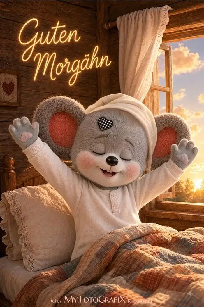 Creddy Teddy - Guten Morgen Grüße von Herzen
