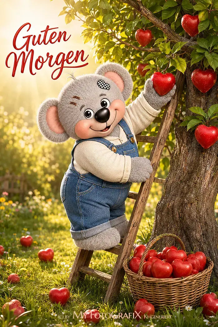 Creddy Teddy - Guten Morgen Grüße von Herzen