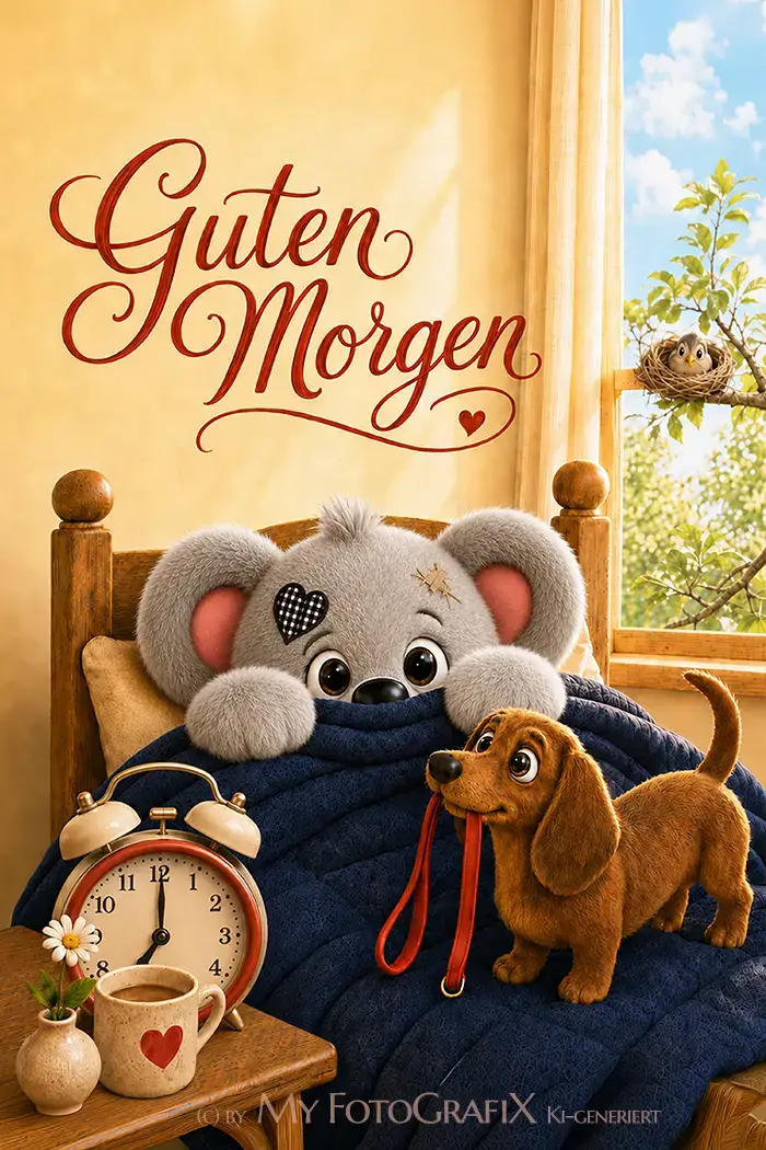 Creddy Teddy - Guten Morgen Grüße von Herzen