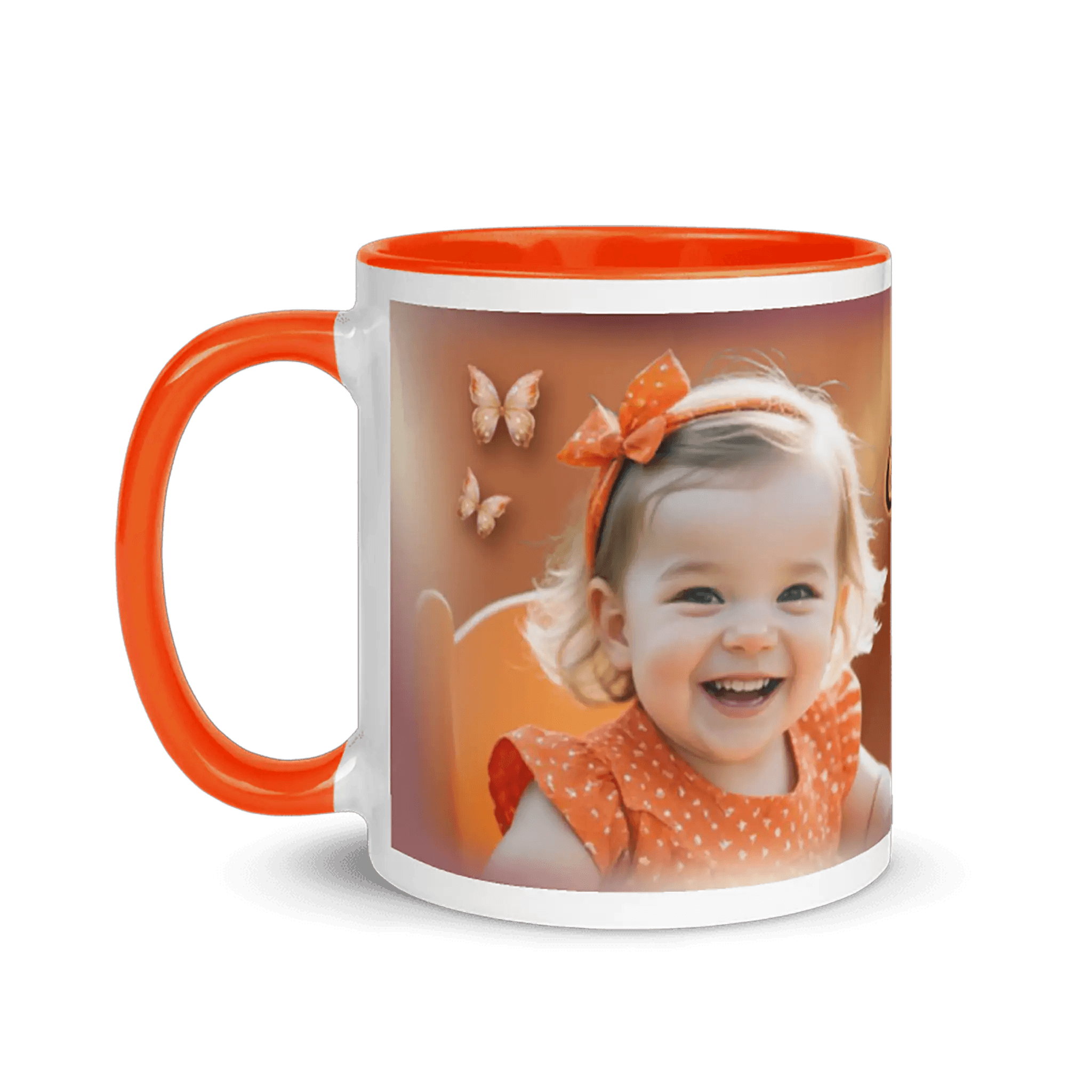 Spezielle Tasse für Baby – personalisiert mit Foto, Text und Taufdatum