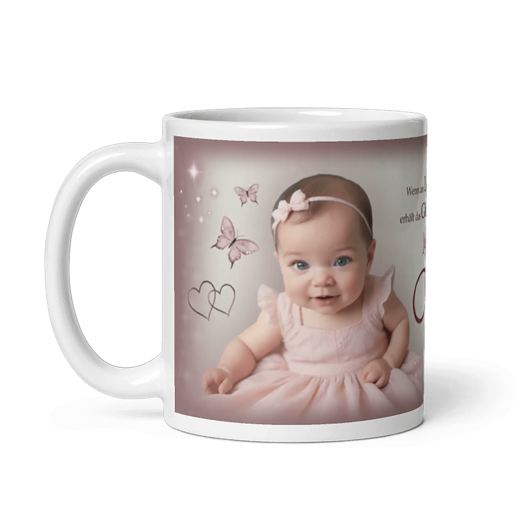 Individuelle Keramiktasse für Babygeschenke – bezauberndes Design zur Taufe