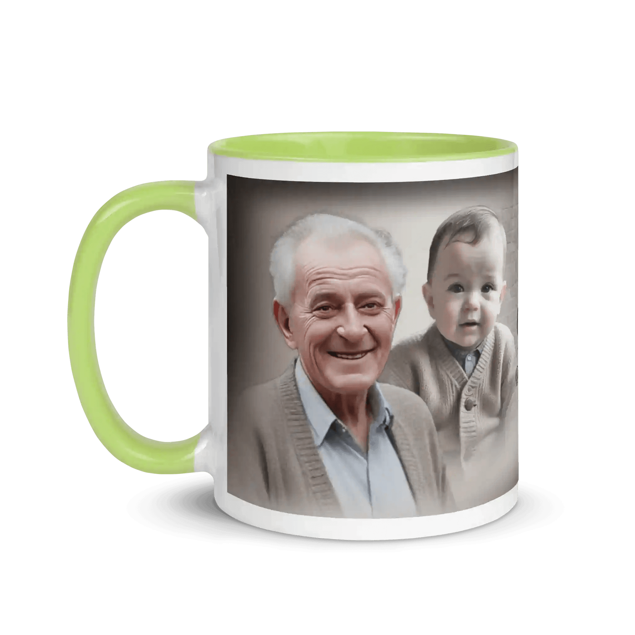 Einzigartiges Geburtstagsgeschenk: Tasse mit personalisiertem Text und farbigem Innenbereich