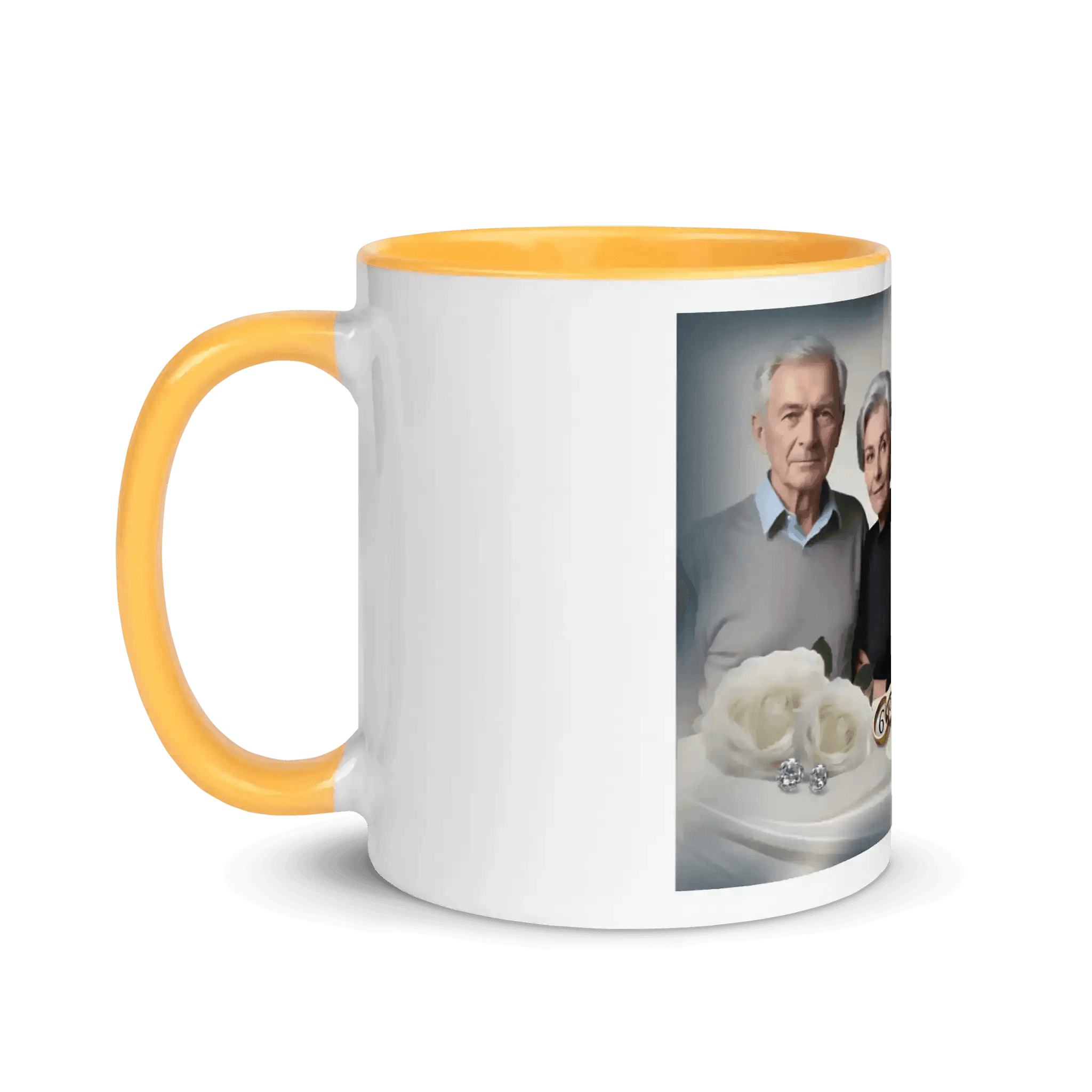 Keramiktasse zum Hochzeitstag mit Foto und persönlicher Botschaft