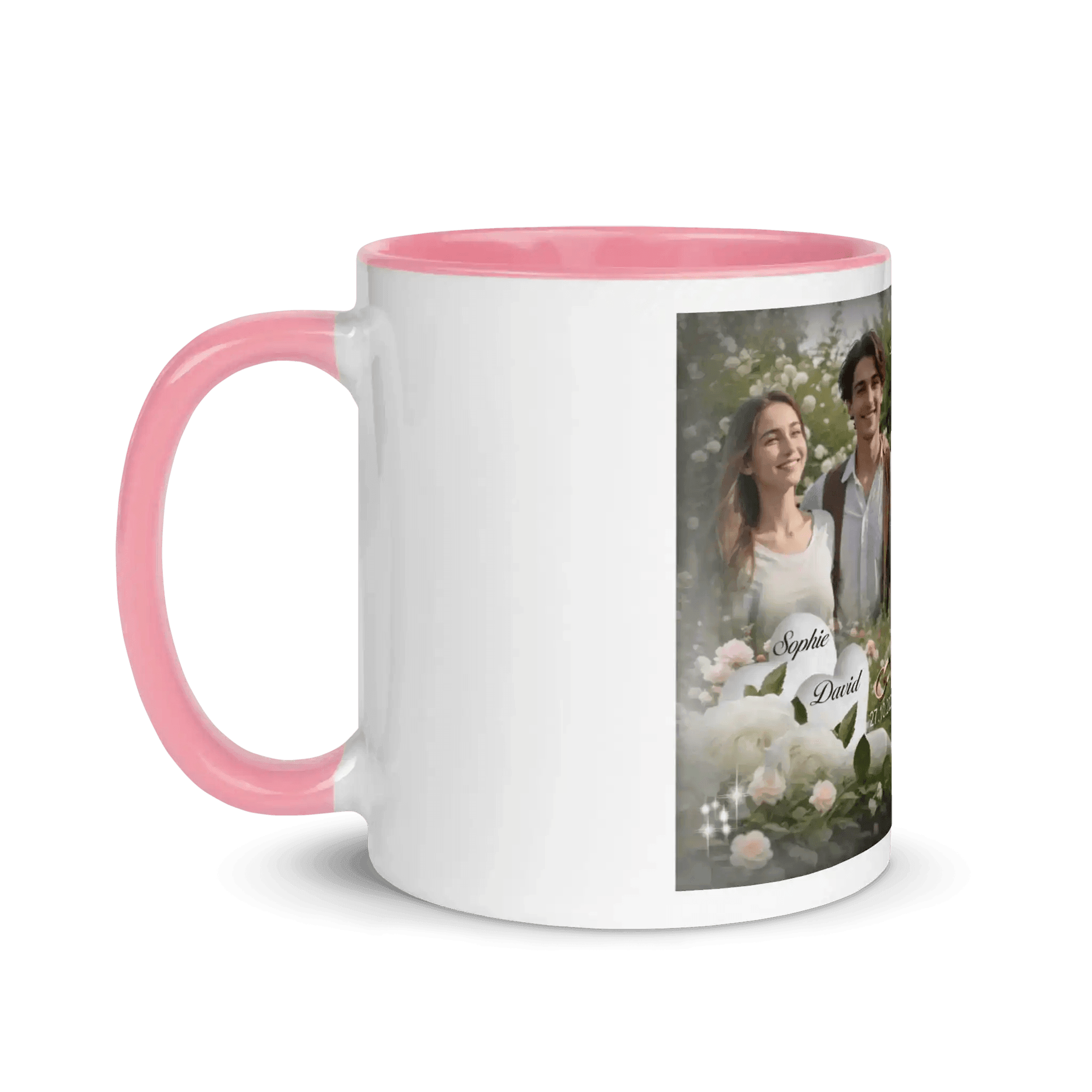 Premium Tasse zum Hochzeitstag – mit Foto, Zitat und persönlichem Text