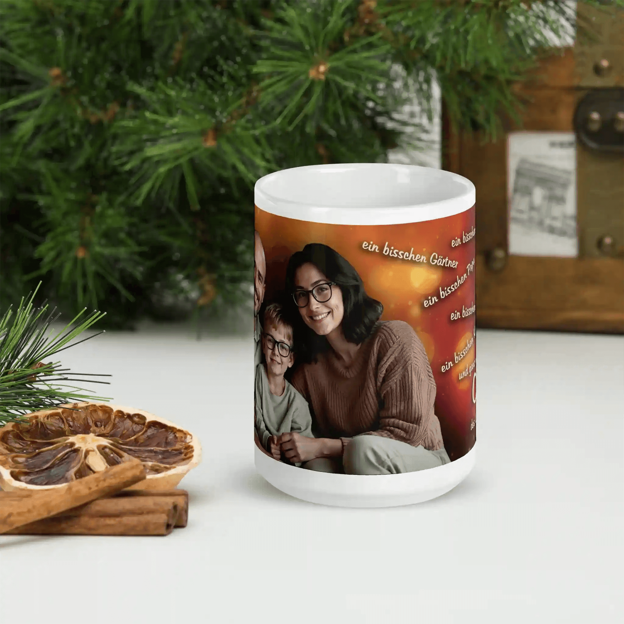 Personalisierte Fototassen als festliches Weihnachtsgeschenk